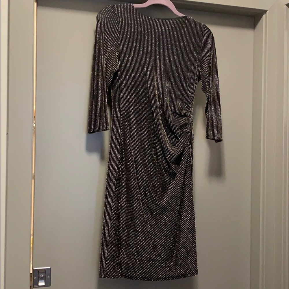 Bebe Black/Gold Party Dress